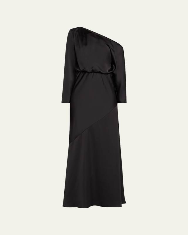 Damiris One-Shoulder Bias Gown